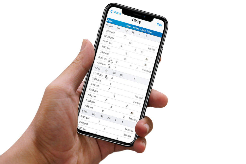 iUFlow app diary